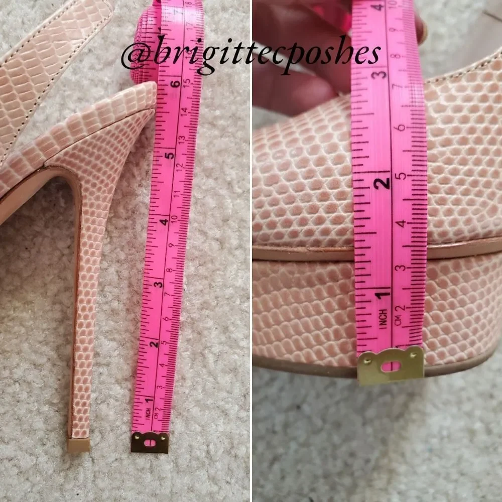LE SILLA Camille Peep Toe Platform Pumps Size 8